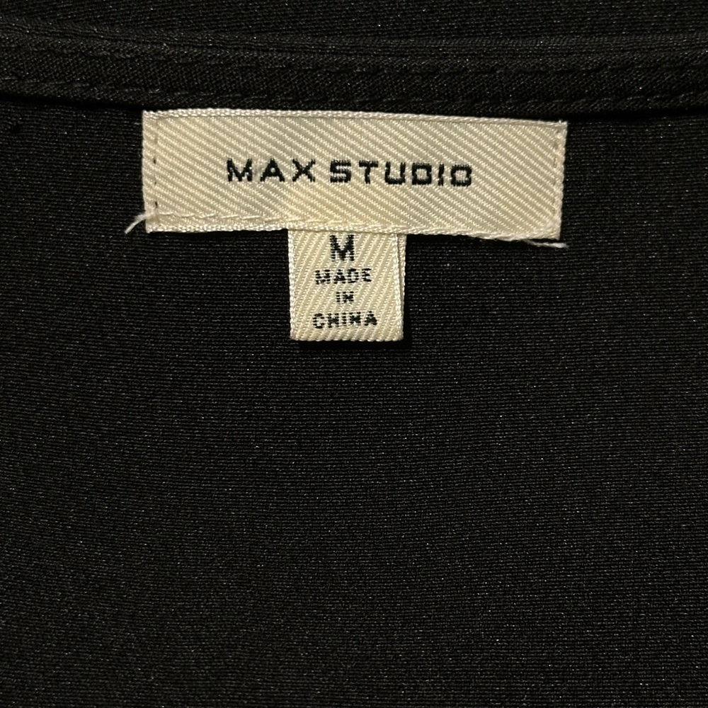 Max Studio Black Double-Breasted Midi Dress - Picture 10 of 12